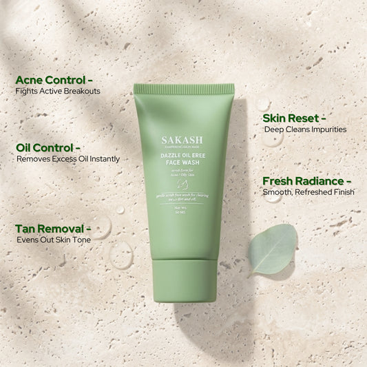SAKASH Dazzle Oil Free Face Wash
